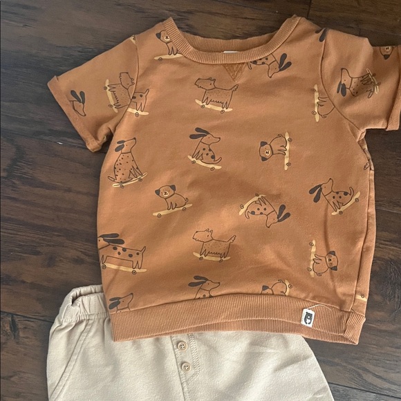 Rabbit and Bear Tan Jogger set - Picture 2 of 6
